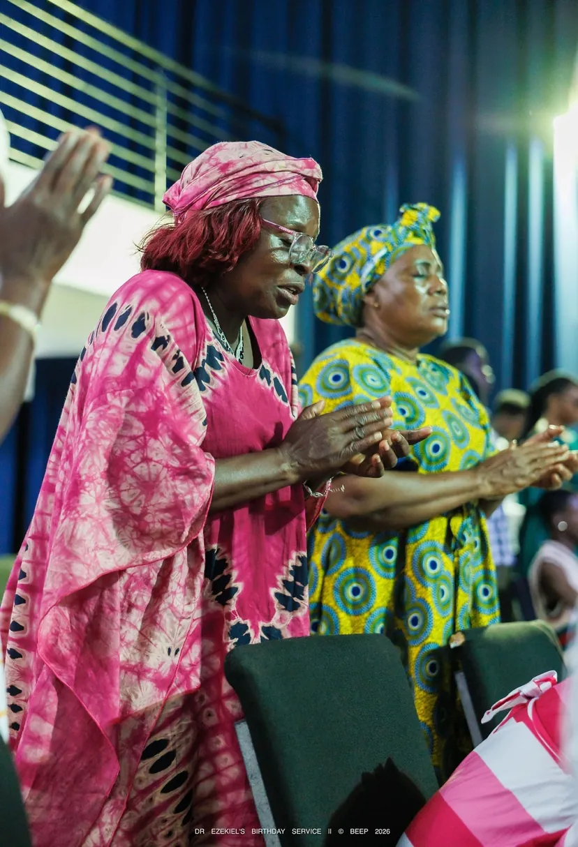 Women clapping in praise