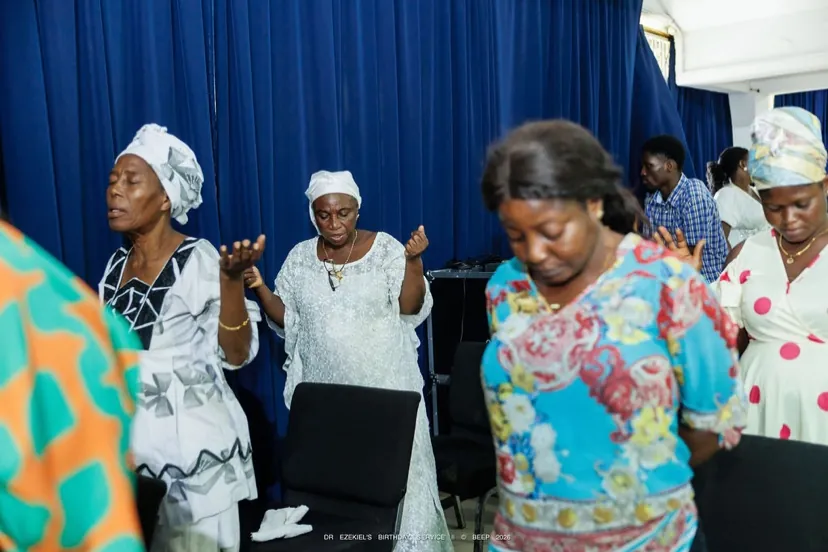 Women praying together
